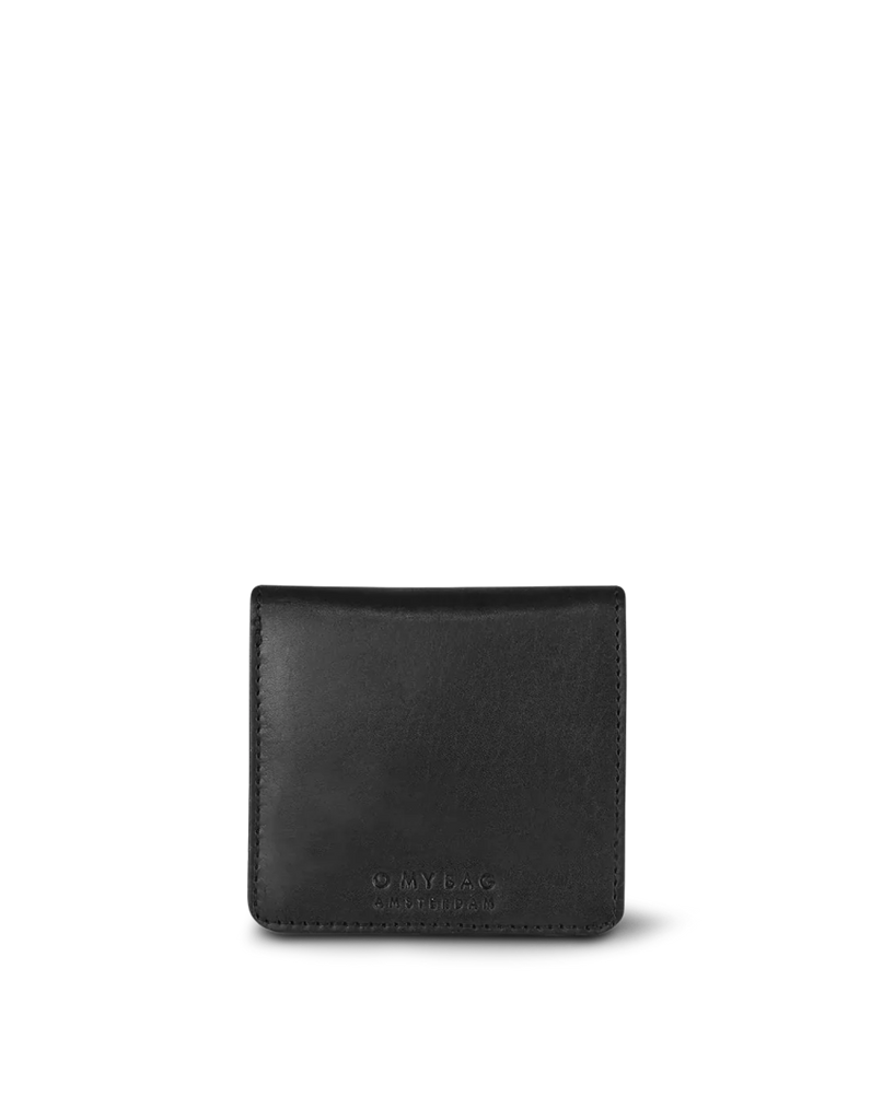 Alex Fold-Over Wallet - Black Classic Leather